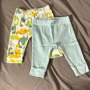 Okie Dokie Dinosaur Print and Light Blue Set
